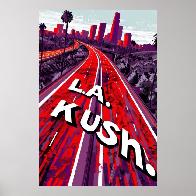 Affiche des signes de la route L.A. Kush (Devant)