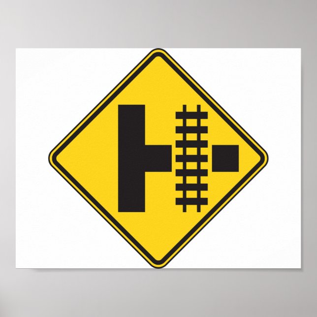 Affiche des signes de la voie de passage à niveau (Devant)