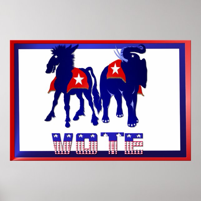 Affiche des signes du triage des votes (Devant)