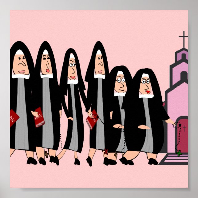 Affiche Des Soeurs "En Direction De L'Église" (Devant)