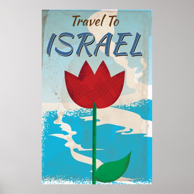 Affiche des vacances Vintages en Israël (Devant)