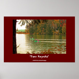 Affiche "Deux Kayaks"