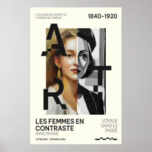 Affiche d'exposition d'artistes féminins Impressio