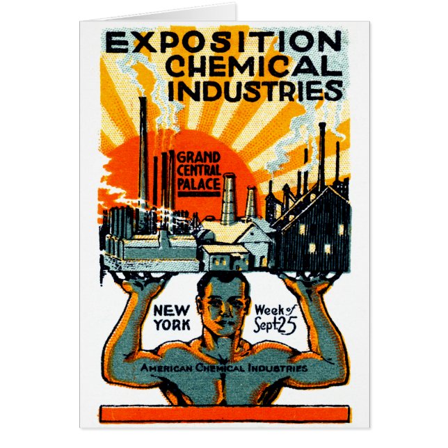 Affiche d'exposition de 1917 produits chimiques (Devant)