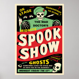 Affiche d'exposition de spectre de Midnite
