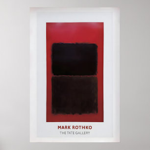 Affiche d'exposition Mark Rothko Art abstrait vint