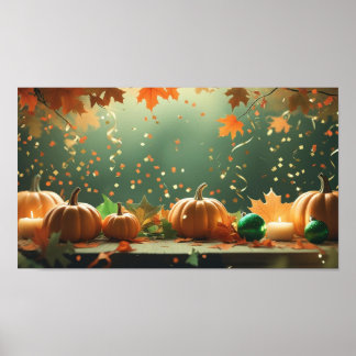 Affiche d'Halloween Décor Automne
