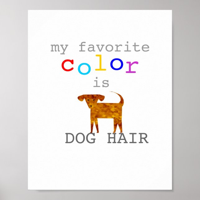 affiche d'humour de chien mignon avec texte (Devant)