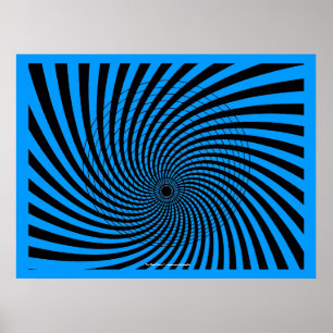 AFFICHE D'ILLUSION OPTIQUE I