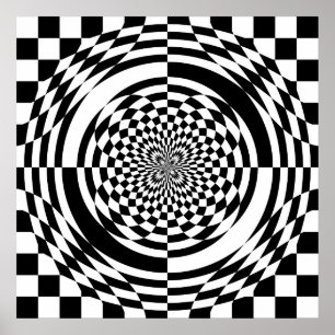 Affiche d'illusions optiques (à partir de 11,95 $)