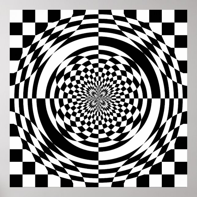 Affiche d'illusions optiques (à partir de 11,95 $) (Devant)