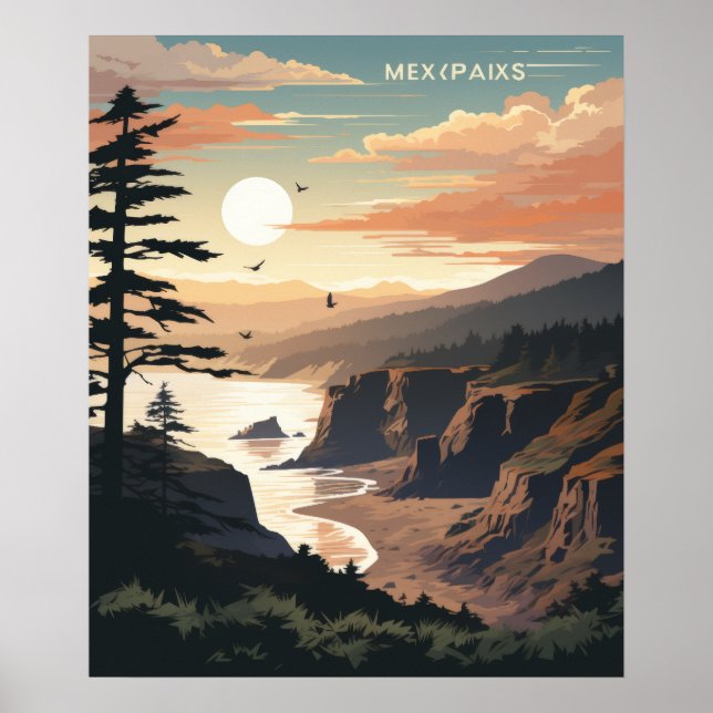 Affiche d'illustration vectorielle du parc nationa (Devant)