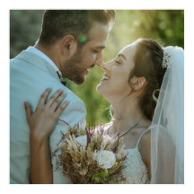 Affiche d'image de mariage de couple personnalisée