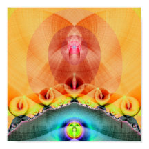 Affiche d'impression d'art lumineuse (12 po x 12 p