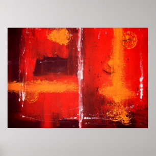 Affiche d'impression de peinture expressionniste a