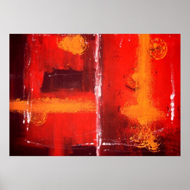Affiche d'impression de peinture expressionniste a (Devant)