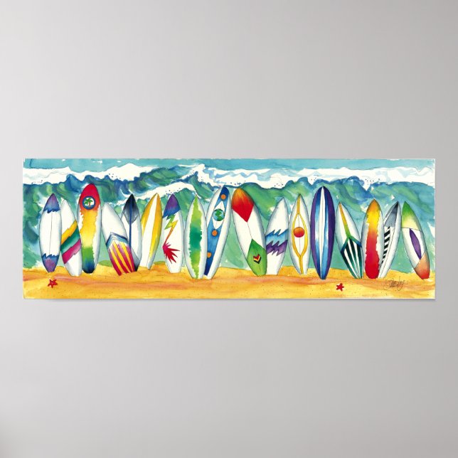 Affiche d'impression Surfing USA (Devant)
