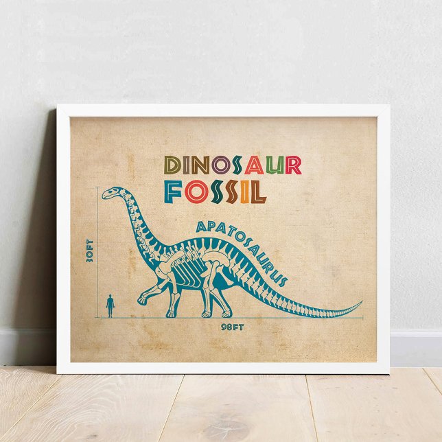 Affiche Dinosaur Fossile 6 (Créateur téléchargé)
