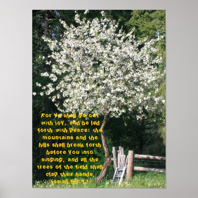 Affiche d'Isaïe 55:12 (Devant)