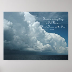 Affiche d'océan de traitement d'eau salée