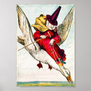 Affiche d'oie de mère