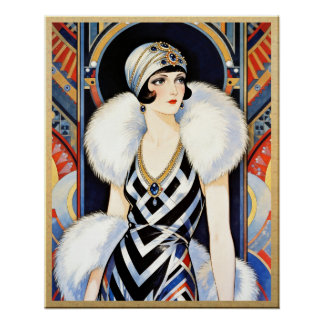 Affiche d'opulence Art déco