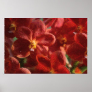 Affiche d'orchidée tropicale hawaïenne