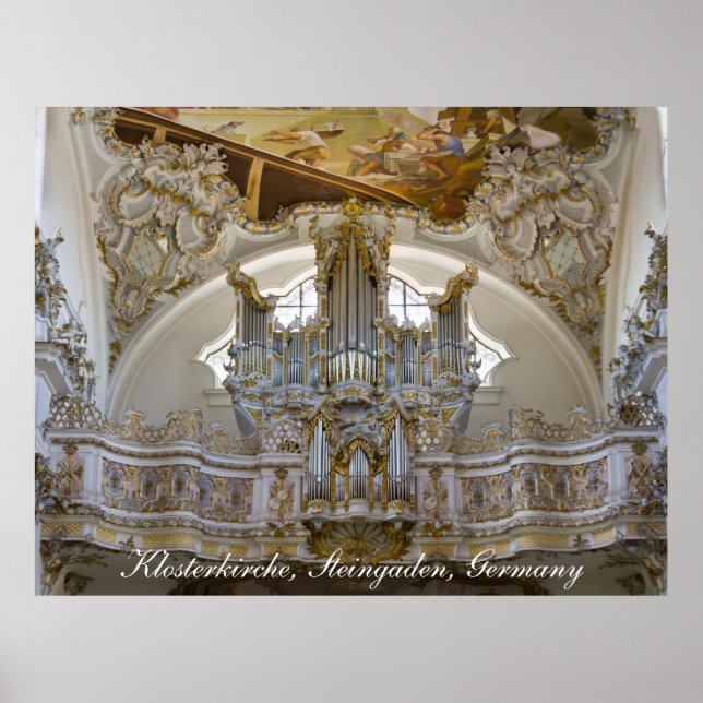 Affiche d'orgue de l'abbaye de Steingaden (Devant)