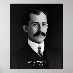 Affiche d'Orville Wright de 16 po x 20 po