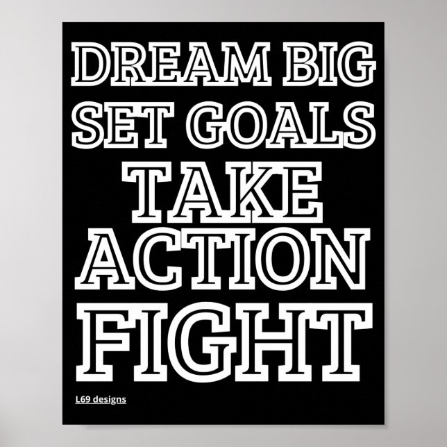affiche "DREAM BIG..." (Devant)