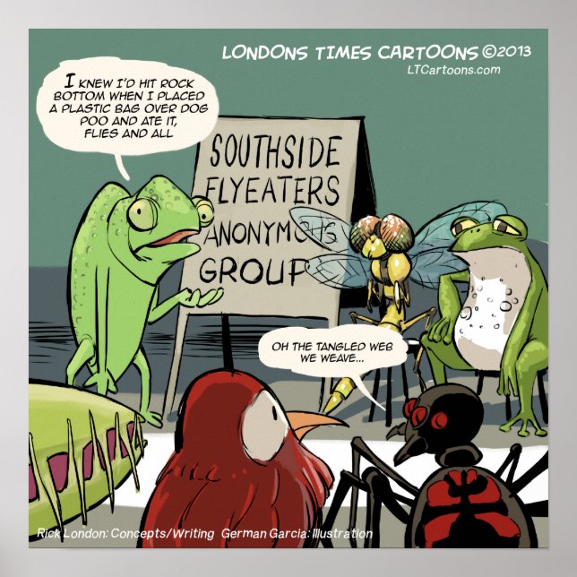 Affiche drôle d'Anonymes aux Fourmiliers en 12 éta (Devant)