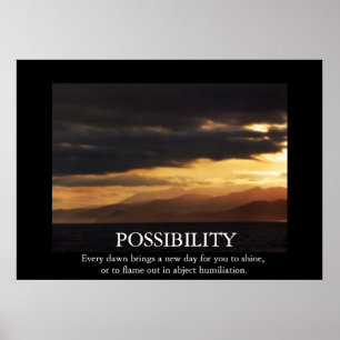 Affiche drôle de De-motivation de possibilité de