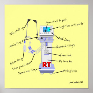 Affiche drôle de thérapeute respiratoire "le