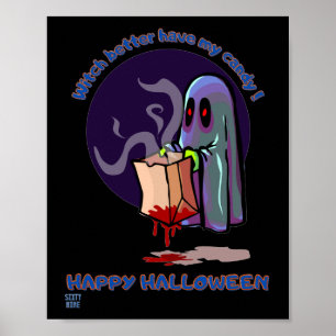 affiche drôle "HAPPY HALLOWEEN 2"