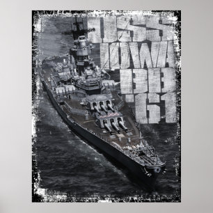 Affiche du Battleship Iowa