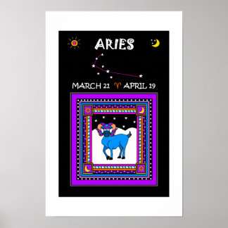 Affiche du bélier 12" x 18"