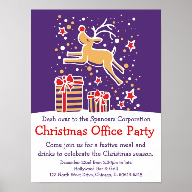 affiche du bureau de Noël (Devant)
