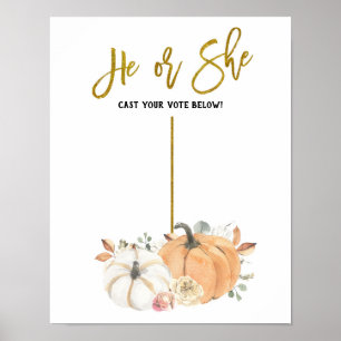 Affiche du Bureau de vote du Citrouille Révélé Bla