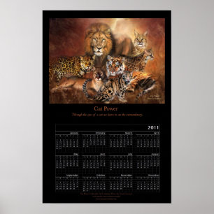 Affiche du calendrier artistique Cat Power 2011