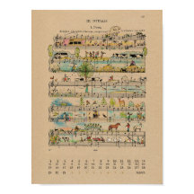 Affiche du calendrier March Happy Notes 2022