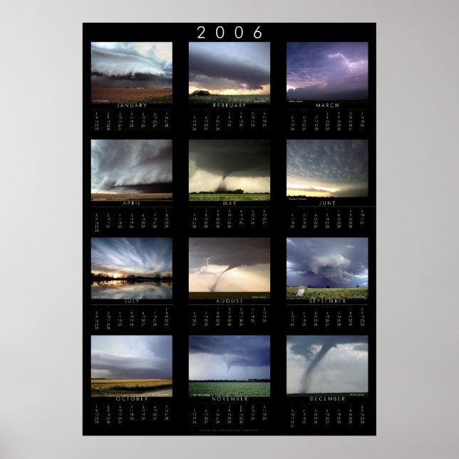 Affiche du calendrier météorologique 2006 (Devant)