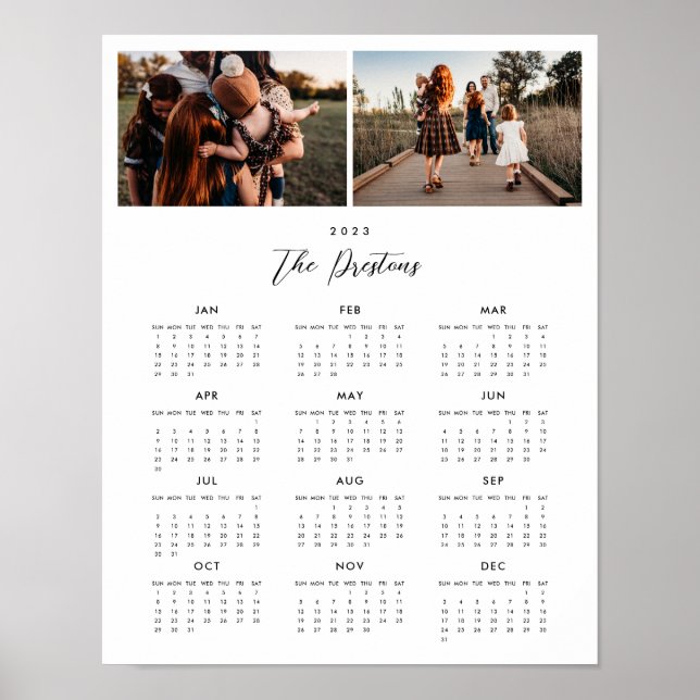 Affiche du calendrier photo 2023 (Devant)