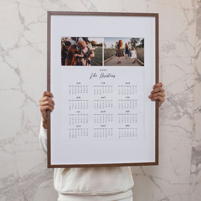 Affiche du calendrier photo 2025 (Créateur téléchargé)