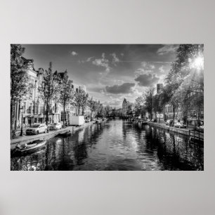 affiche du canal d'amsterdam