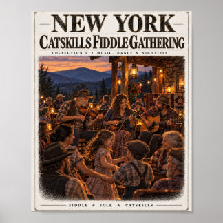 Affiche du Catskills Fiddle Gathering