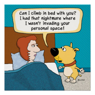 Affiche du cauchemar du chien drôle