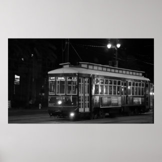 Affiche du chariot de Canal Street (B&W)