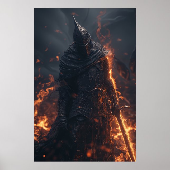 Affiche du chevalier de la mort de l'ouragan (Devant)