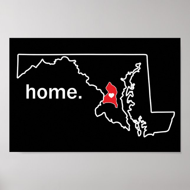 Affiche du comté de Maryland Home - Prince George' (Devant)