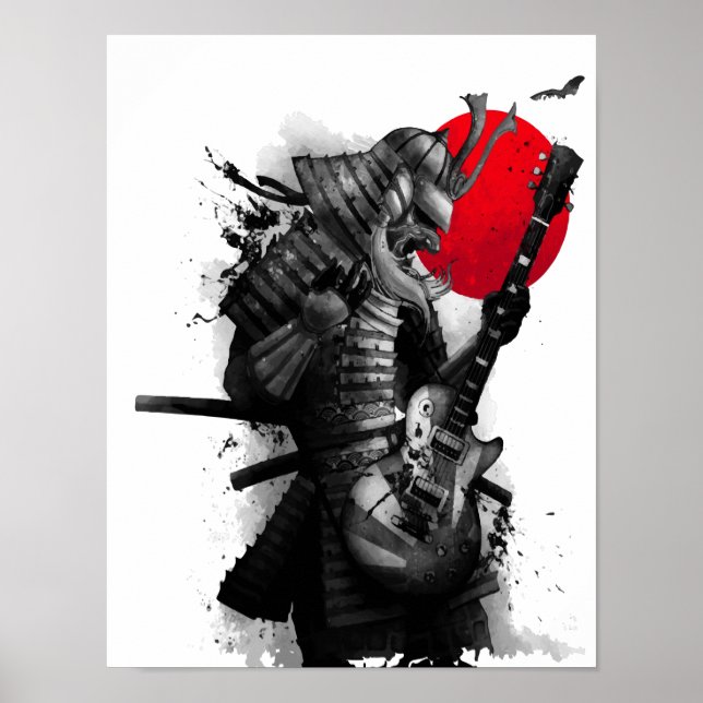 Affiche du cool guitariste de Samurai (Devant)